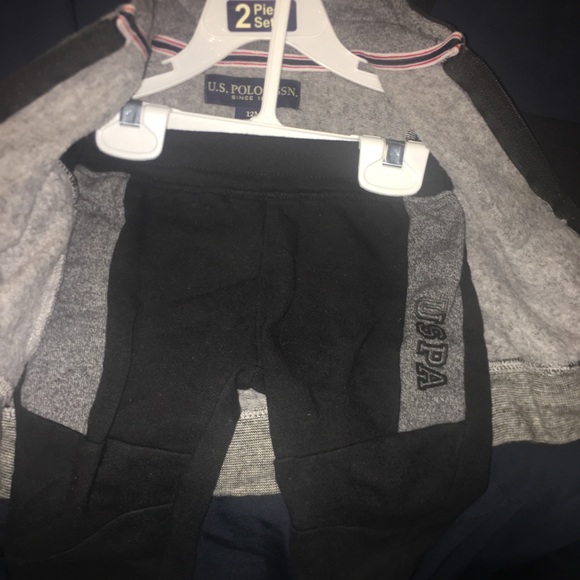 US Polo Assn. Boys Matching Set 12 Months - Picture 2 of 2